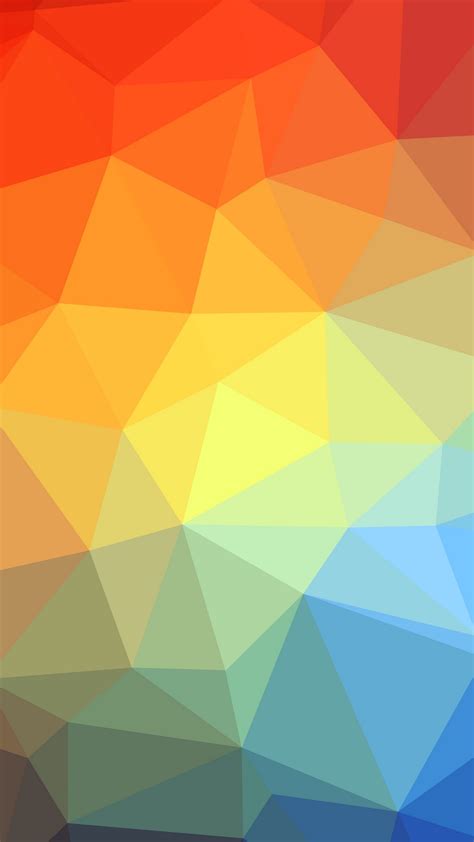 Download Wallpaper 1350x2400 Triangle Geometric Multicolored Iphone 8