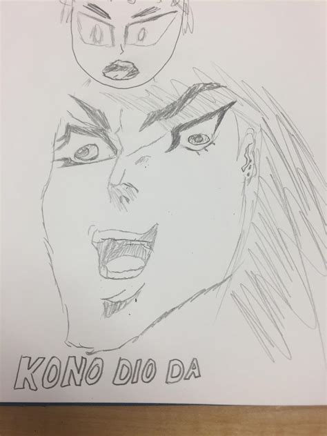 Drawing Kono Dio Da Til Part 6 Day 1 Shitpostcrusaders