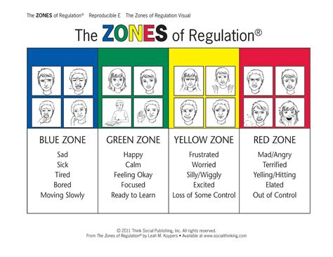 Zones Of Regulation Visuals