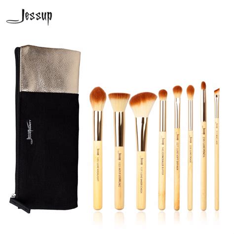 Jessup Brushes 8pcs Beauty Bamboo Professional Makeup Brushes Set