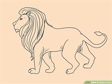 4 Ways To Draw A Lion Wikihow