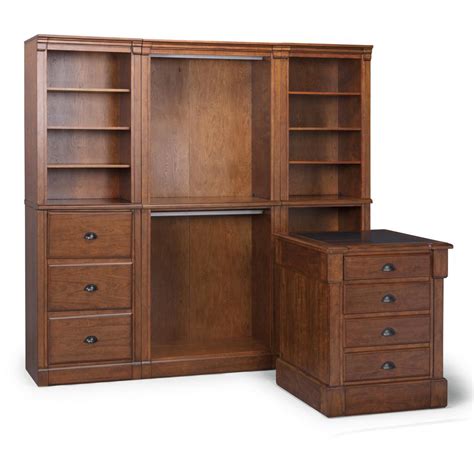 Home Styles Aspen Drawer Rustic Cherry Piece Storage Ensemble The Home Depot