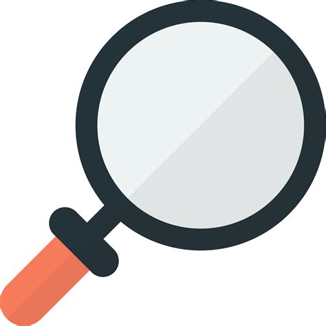 Magnifying Glass Illustration In Minimal Style 13399271 Png