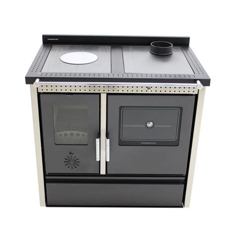 Métiers d'art, métiers de luxe: Cuisinière à bois MODERNA Cooky Luxe Rouge 13,8 kW ...