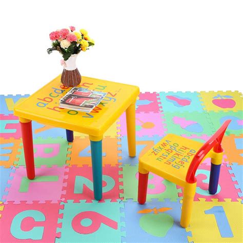 Tot tutors activity table and 2 chairs set 6. Hilitand Kids Table and Chairs Play Set Plastic DIY ...