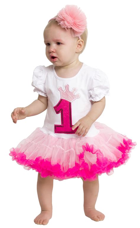 Baby Girls Birthday Tutu Dress Outfit Lighthot Pink Two Year Old