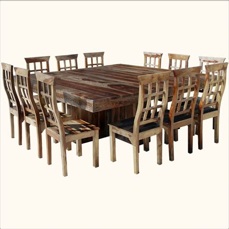 Vasagle alinru dining table with 2 benches, 3 pieces set, kitchen table of 39.4 x 27.6 x 29.5 inches, bench of 38.2 x 11.8 p purlove 5 piece dining table set wood dining room table and 4 chairs retro style kitchen table set for 4 persons, retro brown. HomeOffice-Dekoration | Quadrat Esstisch für 12 Personen