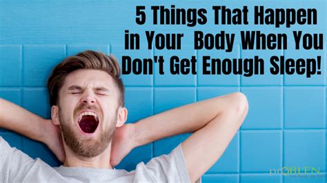 5 Things That Happen In Your Body When You Dont Sleep Problen