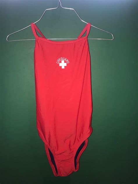One Piece Lifeguard Swimsuit Size 32 Ebay Lifeguard Swimsuit