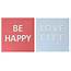 Love Life Be Happy 3D Canvases By Arthouse  Wallpaper Direct