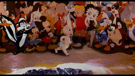 Who Framed Roger Rabbit 1988 Final Scene Screenshot Including Pepé Le Pew And Taz Youtube