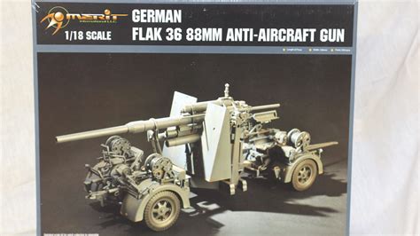Military Merit 118 61701 German Flak 36 88mm Anti Aircaraft Gun Models