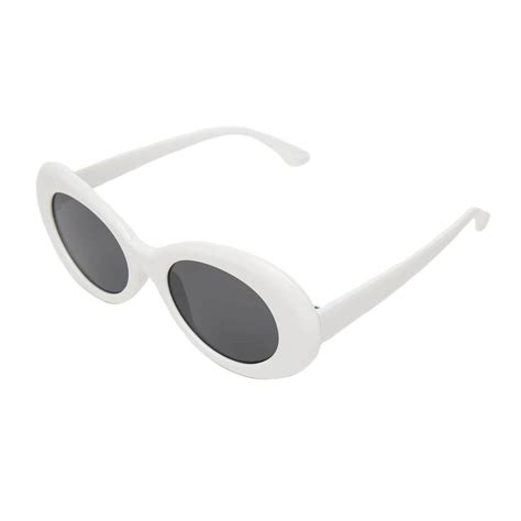 Clout Goggles White Fancy Glasses Sunglasses Oval Sunglasses