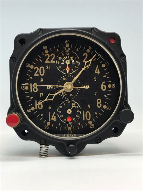 Vintage Jaeger Lecoultre Aircraft Clock Historic Aviation Supply