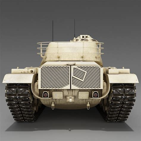 M60 Patton Us Combat Tank 2 Modèle 3d 199 Max Obj 3ds Ma C4d