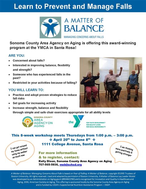 Matter Of Balance Fall Prevention Course For Seniors At The Santa