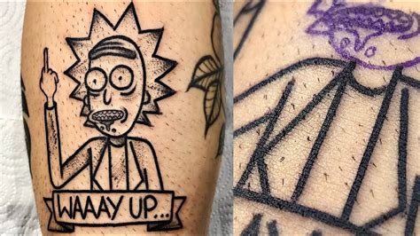 Despite that, the movie ends in a syrupy sweet reconciliation. Rick And Morty Tattoo - Time Lapse - YouTube