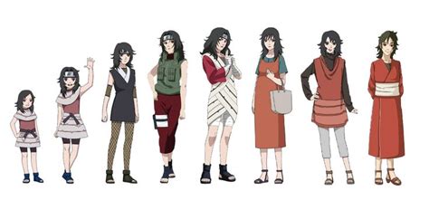 Yuuhi Kurenai Evolution Naruto Girls Naruto Clothing Naruto Uzumaki Shippuden