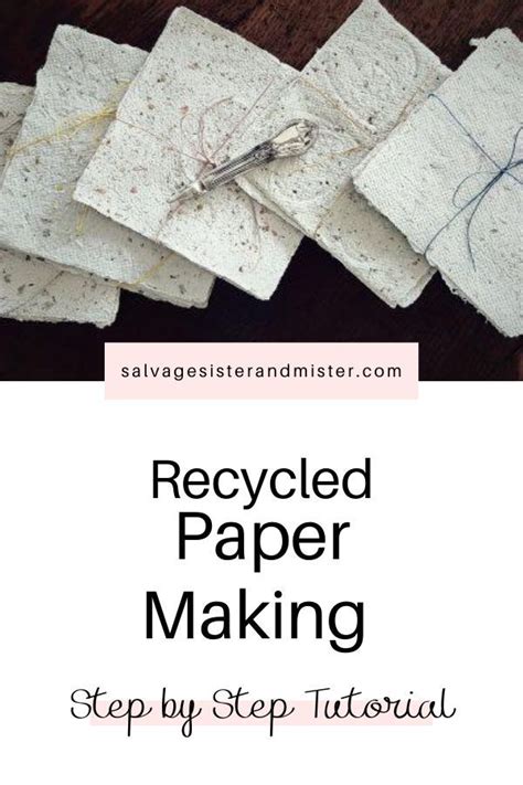 Recycled Paper Making Recycled Paper Recycling Upcycle Repurpose