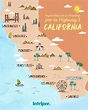 Guía para recorrer la costa de California | Costa de california, Mapa ...