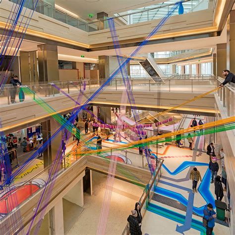 100architects Revived Shanghais Shopping Mall With Coloured Stripes