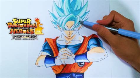 Cómo Dibujar A Goku Ssj Blue How To Draw Goku Super Saiyan In The New