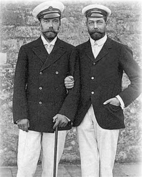 A Photo Of The Cousins Tsar Nicholas Ii And King Goerge V Taken In 1916