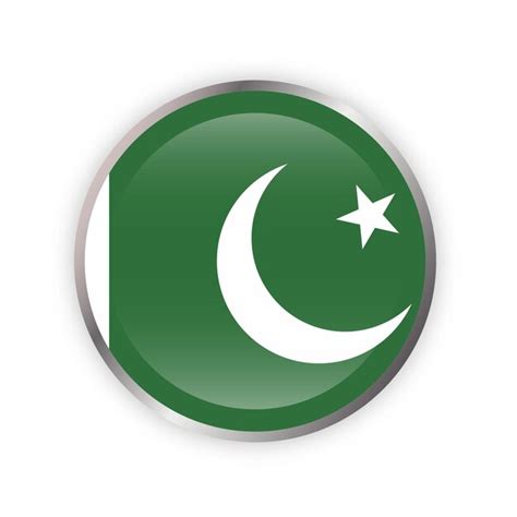 Premium Vector Pakistan Flag In Round