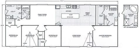 Primary Double Wide Floor Plans 4 Bedroom Most Valued New Home Floor