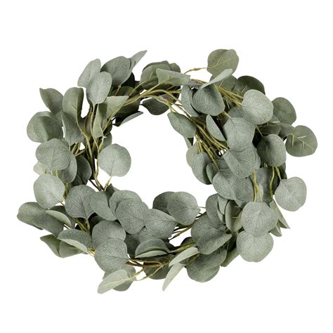 Silver Dollar Eucalyptus Artificial Greenery Garland 6ft Cv Linens