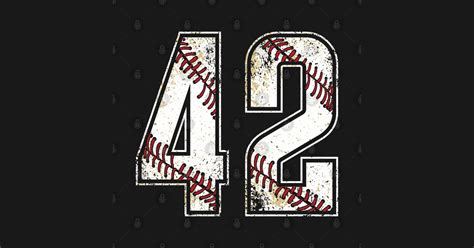 42 Baseball Jersey Number 42 Vintage Retro Birthday T Baseball