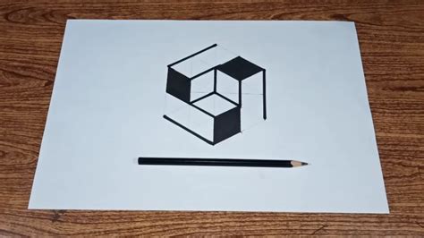 Easy 3d Drawing 3d Drawing Tutorial Drawing Ideas Drawing Guide