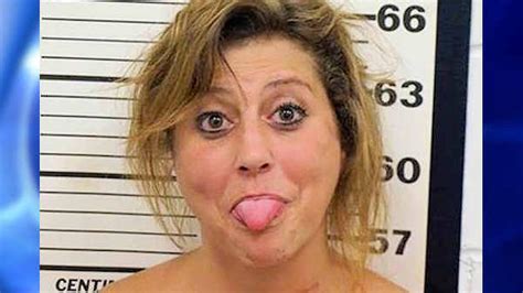 Allegedly Drunk Woman Sticks Out Tongue In Mug Shot