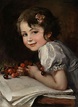 Friedrich August Kaulbach (1850-1920) — Cherries - Portrait of Daughter ...