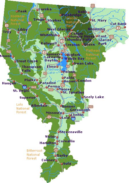 Northwest Montana Map Go Northwest A Travel Guide