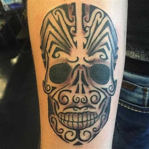 The arm is a great spot to ink your tribal design, like these. 40+ Skull Tattoo Designs, Ideas | Design Trends - Premium ...