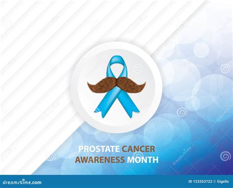 Prostate Cancer Symbol Stock Vector Illustration Of Blue