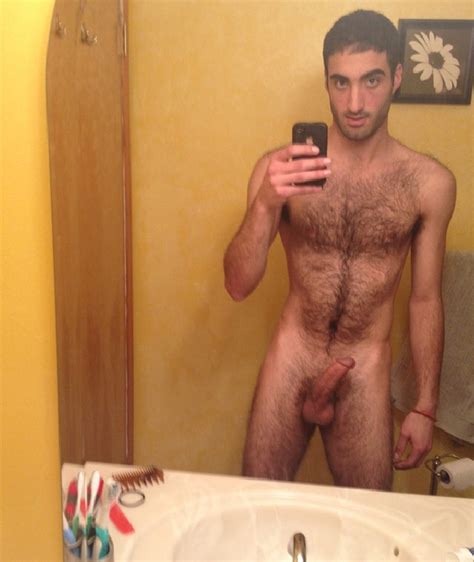 Hairy Nude Man With A Hard Cut Cock Gay Cam Selfies