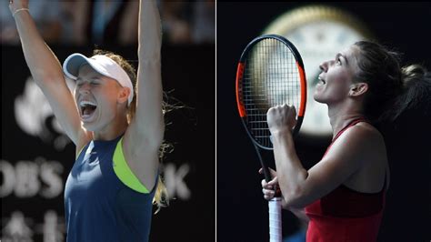 Simona Halep Caroline Wozniacki Final Femenina Del Open De Australia