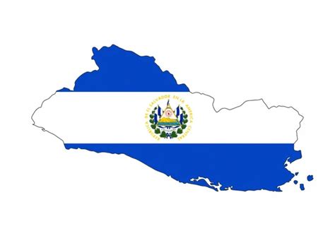 Bandera De El Salvador Mapa Foto De Stock Depositphotos