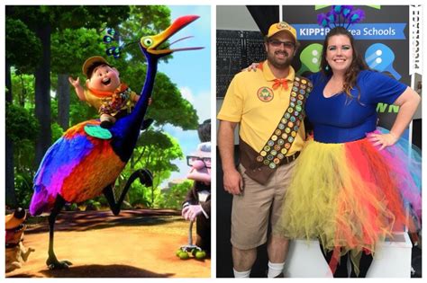 Kevin And Russell From Pixar S Up Homemade Costumes Thanks To