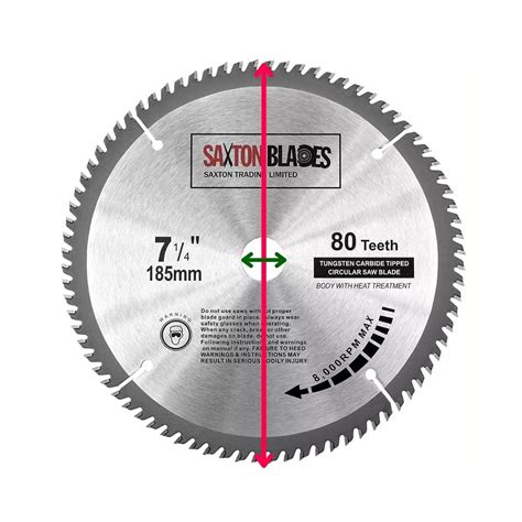 Circular Saw Blade Sizes Uk In Mm And Inches