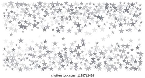 Christmas Silver Glitter Stars Background Sparkle Stock Vector Royalty
