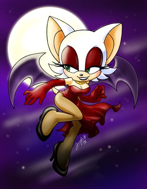 Devilish Rouge The Bat Fan Art 16670615 Fanpop