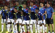 Players of Ecuador pose for a photo prior to a match between Chile and ...