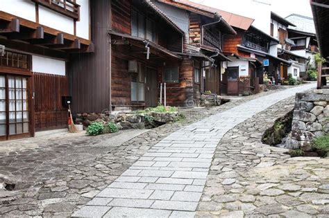 Traditional Japanese Village Stock Image Image Of Cloud