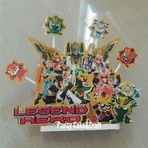 Cake Topper Legend Hero Shopee Indonesia