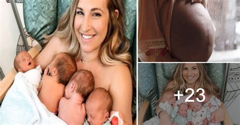 Mom Of Quadruplets Shares Incredible Before And After Pregnancy Photographs