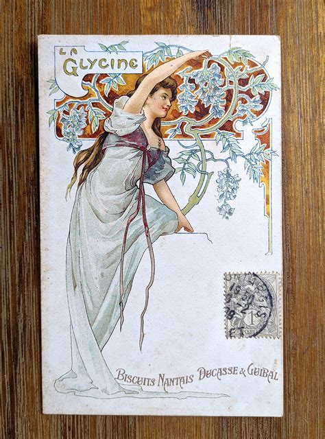Lot Antique Vintage Art Nouveau Postcard