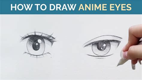 How To Draw Anime Eyes Female And Male In Pencil Drawing Tutorial